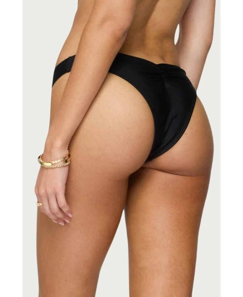 Edikted Women's Starfish Ruched Bikini Bottom