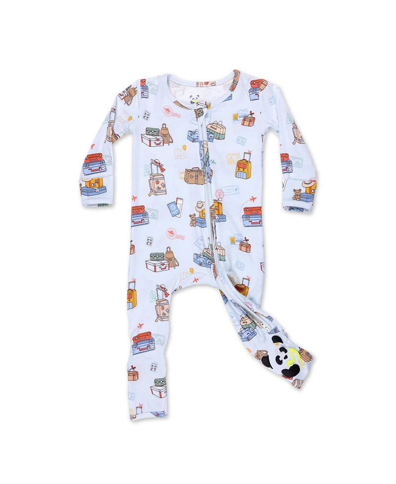 Bellabu Bear Baby Boys or Girls Vintage Suitcases Convertible Footie