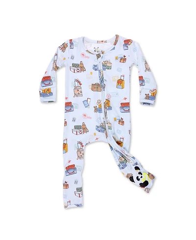 Bellabu Bear Baby Boys or Girls Vintage Suitcases Convertible Footie