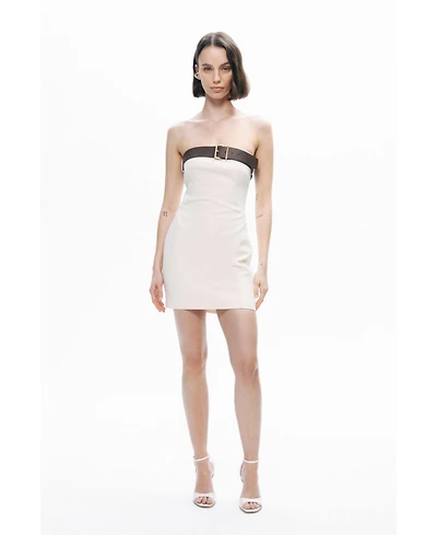 Nocturne Women's Belt Detailed Mini Dress