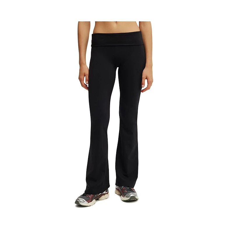 Cotton On Women's Active Ultra Soft Roll Over Flare