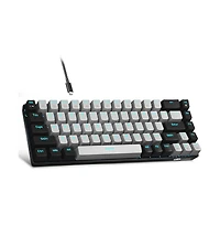 Portable 60% Mechanical Gaming Keyboard,Backlit Compact 68 Keys Mini Wired Office Keyboard with Blue Switch
