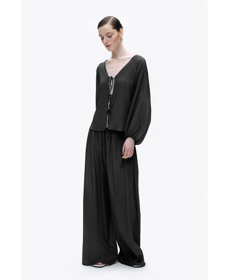 Nocturne Women's Flowy Wide Leg Pants