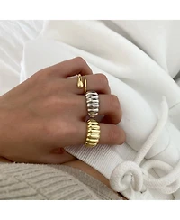 Spero London Signature Sterling Silver Stacking Snake Ring
