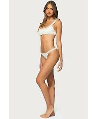 Edikted Women's Enzo Crochet Bikini Bottom