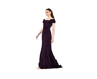 Amri Women's Off-The-Shoulder Mermaid Gown Crepe