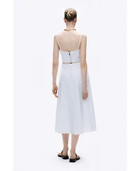 Nocturne Women's Embroidered Crop Top