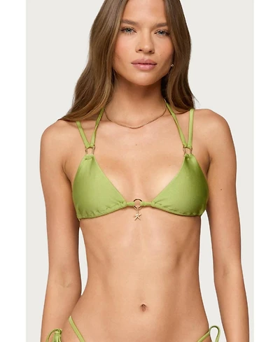 Edikted Women's Neve Triangle Bikini Top