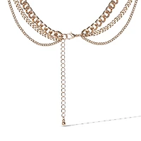 Jessica Simpson Gold-Tone Gemstone Accent Layered Necklace