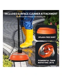 Sugift 4000 Psi 2.8 Gpm Cold Water Corded Pressure Washer with 4 Quick-Connect Nozzles