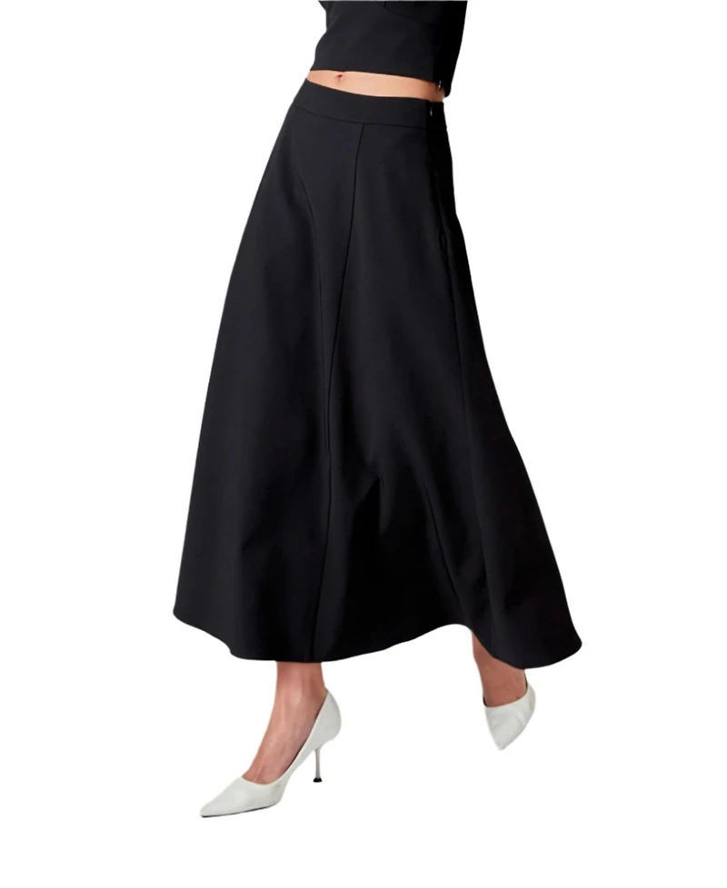 endless rose Women's Flare A Line Midi Skirt