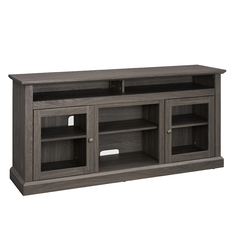 Casainc Retro Grey Storage Bathroom Cabinet with Open Shelves
