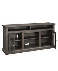 Casainc Retro Grey Storage Bathroom Cabinet with Open Shelves