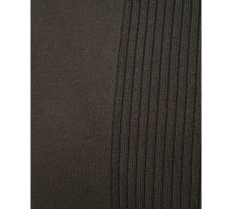 Melissa Paige Plus Ribbed-Trim High-Low Cardigan Sweater