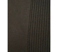 Melissa Paige Plus Ribbed-Trim High-Low Cardigan Sweater