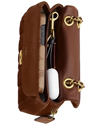 Coach Quilted Tabby Small Suede Shoulder Bag 20