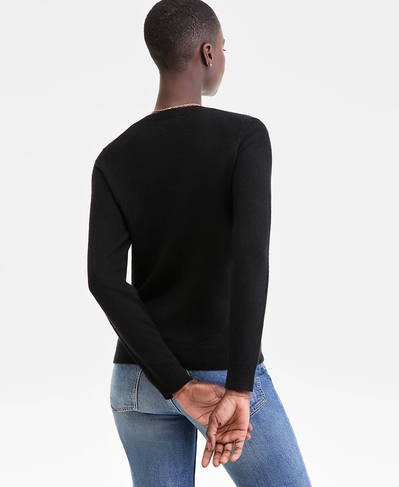 Charter Club 100% Cashmere Women's V-Neck Long-Sleeve Sweater, Macy's Exclusive