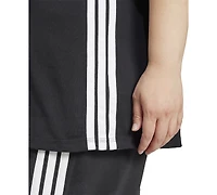 adidas Plus Essentials Cotton Crewneck Short-Sleeve Logo T-Shirt