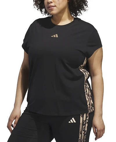 adidas Plus Essentials Animal Aop cotton T-Shirt