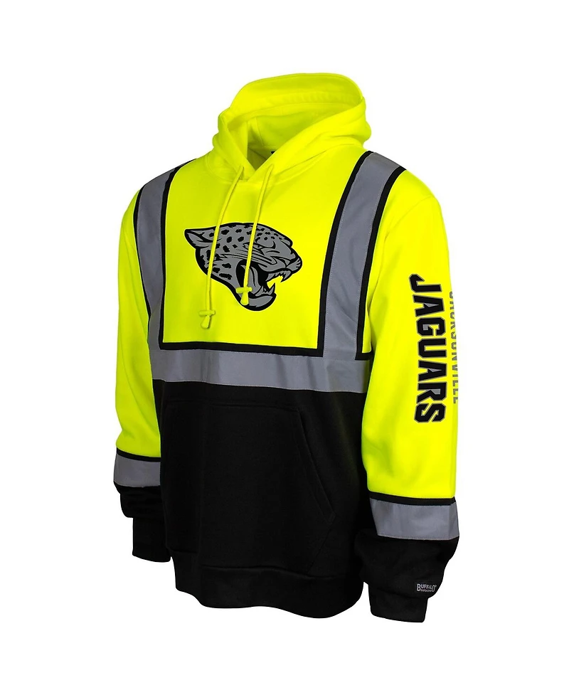 Buffalo Outdoors Men's Yellow Jacksonville Jaguars High-Visibility Safety Hooded Sweatshirt