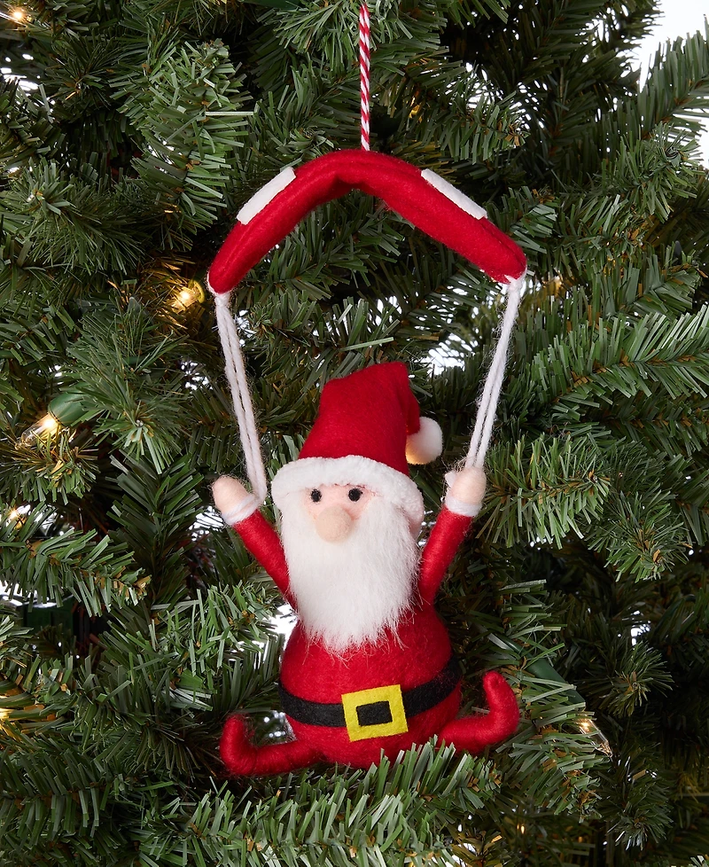 Holiday Lane Tiny Tidings Parachute Santa Ornament, Macy's Exclusive