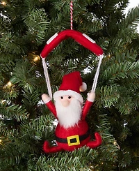 Holiday Lane Tiny Tidings Parachute Santa Ornament, Macy's Exclusive