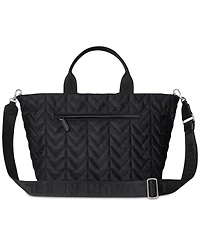 Lauren Ralph Quilted Extra Large Stevie Zip Tote Bag