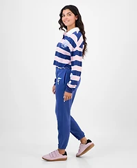 Love Tribe Juniors' Snoopy Pennant Jogger Sweatpants