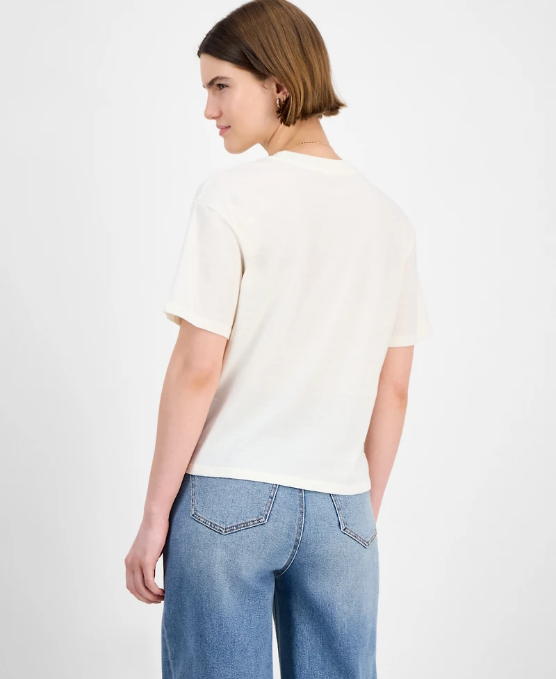 Rebellious One Juniors' Cropped Bon Voyage T-Shirt