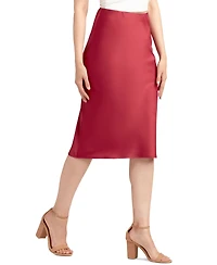 Bcx Juniors' Solid Stretch Satin Pull-On Skirt