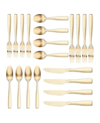 Ornative Kaede 42-Pc. Flatware Set with Wire Caddy, Service for 8