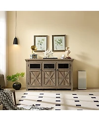 Casainc 53" Kitchen Cabinet with 3 Doors