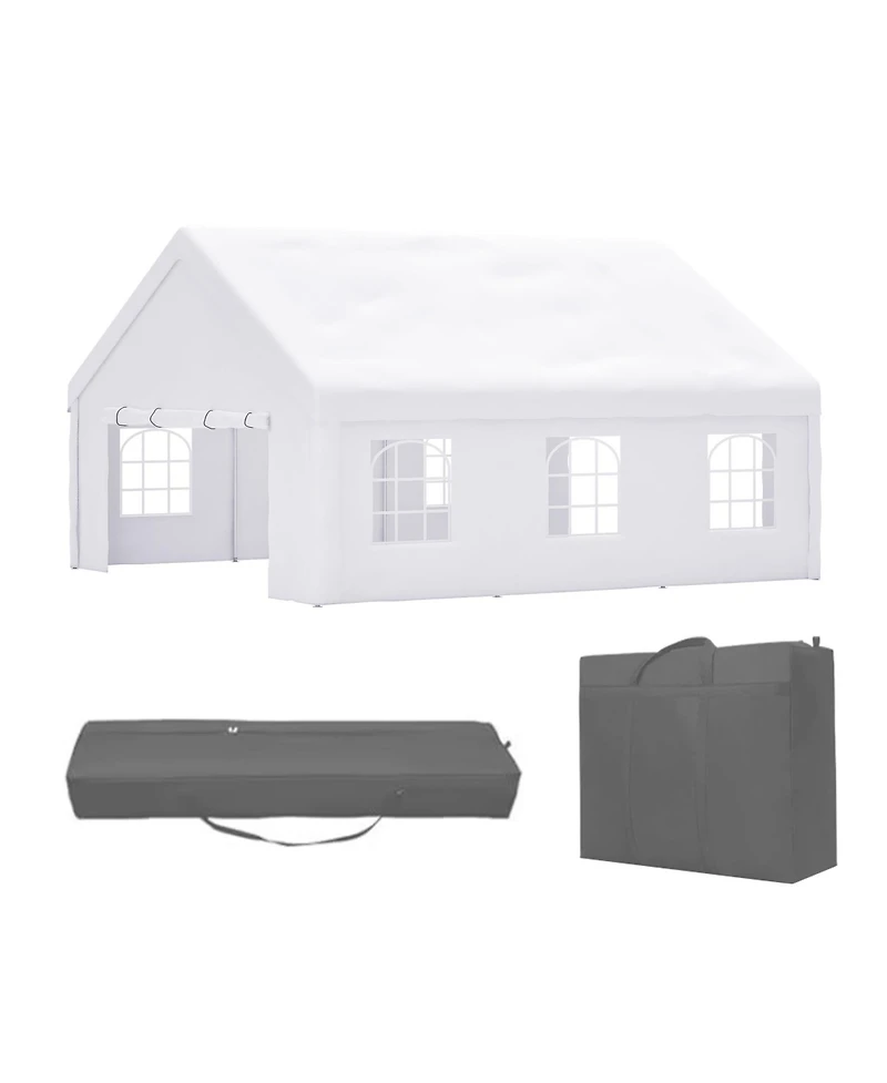 Mondawe 20x20FT Heavy Duty Party Tent - Waterproof Wedding Canopy with Removable Walls
