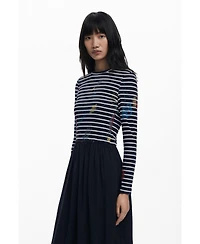 Desigual Women's Striped combined dress