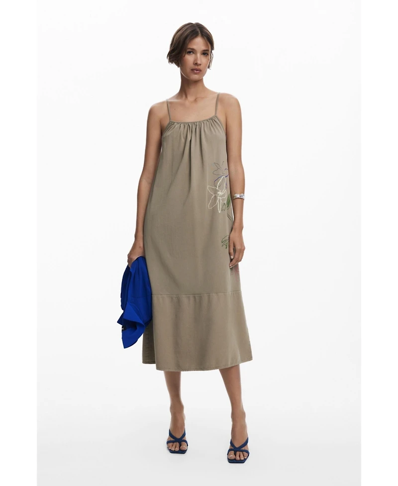 Desigual Women's Straight neckline dress
