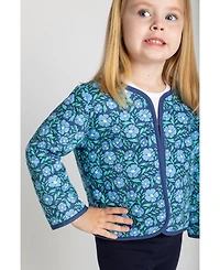 Florence Eiseman Big Girls Floral Print Quilted Jacket