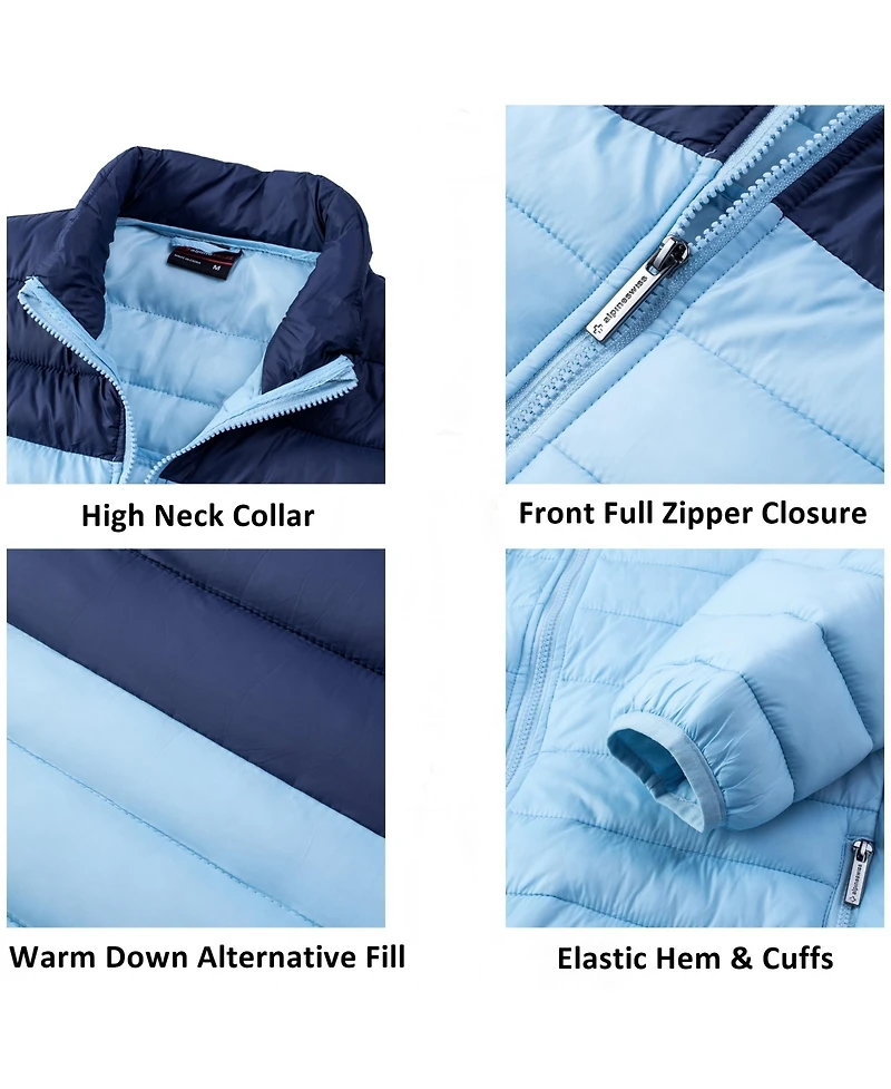 Alpine Swiss Niko Men's Puffer Jacket Warm Down Alternative Insulated Coat | Packable Water-Resistant & Windproof Winter Outerwear with Zipper Pockets