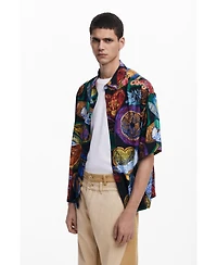 Desigual Men's Short-sleeve shirt with fruits