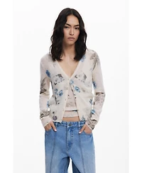 Desigual Women's Straight jeans with inverted effect