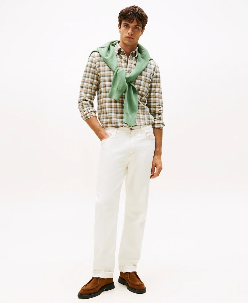 Tommy Hilfiger Men's Heritage Oxford Tartan Long Sleeve Shirt