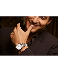Citizen Eco-Drive Men's Zenshin Silver-Tone Super Titanium Bracelet Watch 40mm
