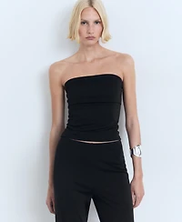 Mango Women's Straight Mid-Rise Pants