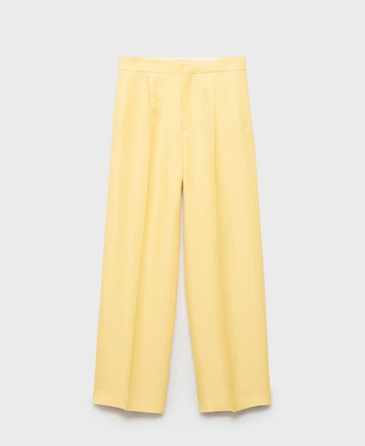 Mango Women's Straight-Fit Suit Pants