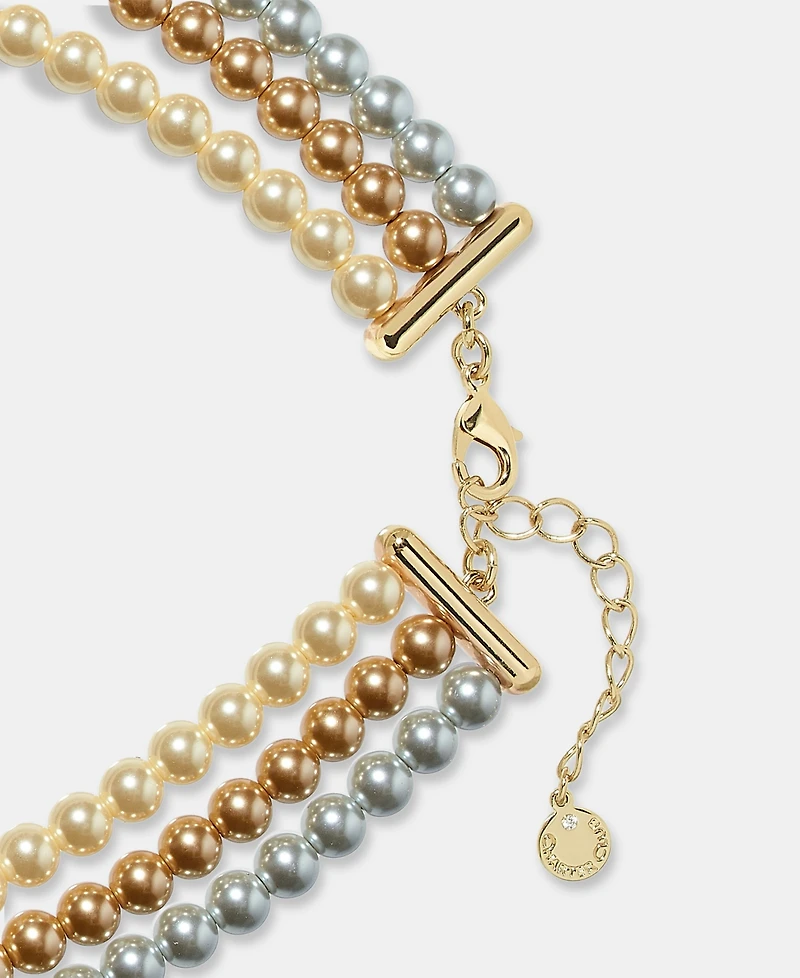 Charter Club Three-Row Statement Necklace, Macy's Exclusive