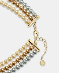 Charter Club Three-Row Statement Necklace, Macy's Exclusive