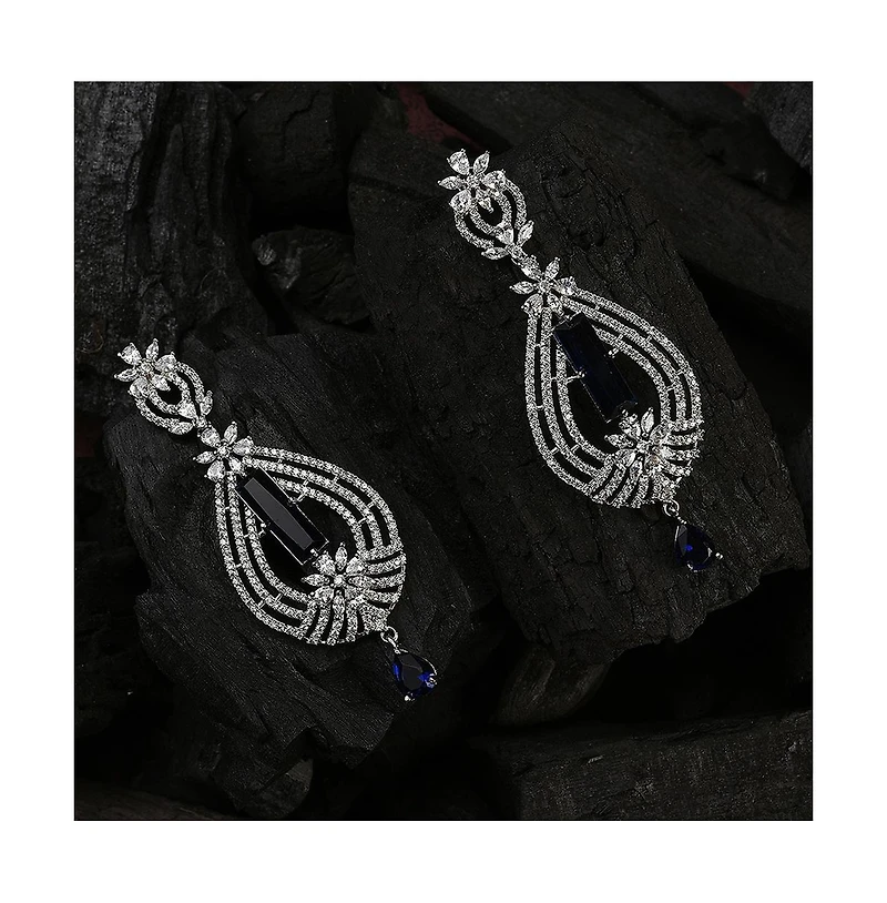 Sohi Women's Crystal Drop Earrings