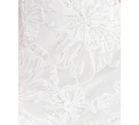 Beauty & Grace Juniors' Sequined Rhinestone Strap Bodycon Dress