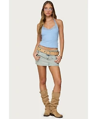 Edikted Women's Jordie Lacey Halter Top