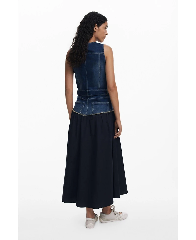 Desigual Women's Denim combined dress