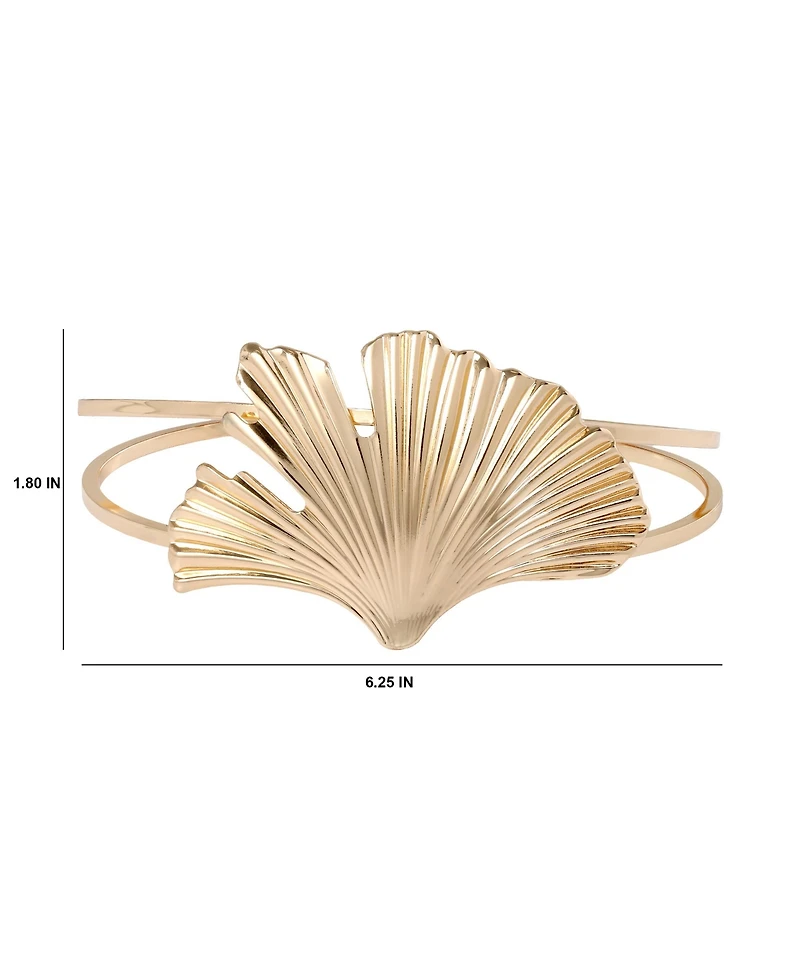 Bcbg Ginkgo Leaf Statement Cuff Bracelet